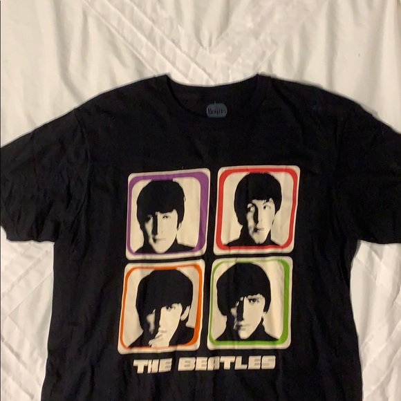 Beatles Black Tee Shirt - Picture 1 of 1